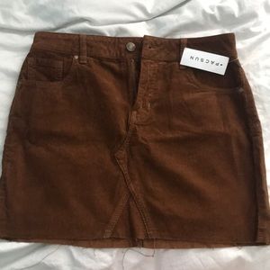 Corduroy tan skirt